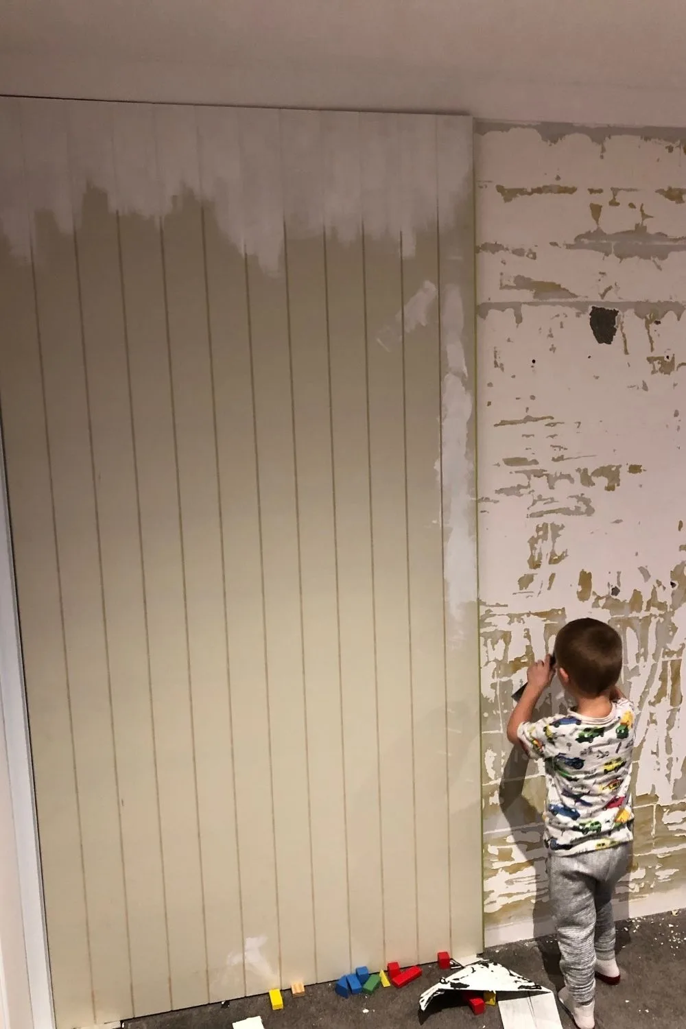 vj wall being attached