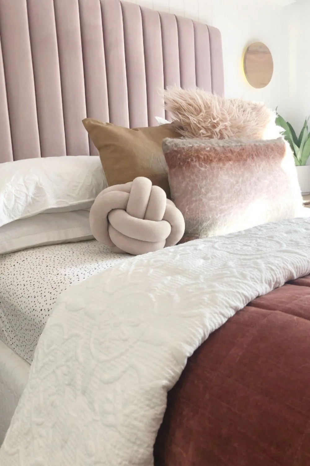 close up on bed