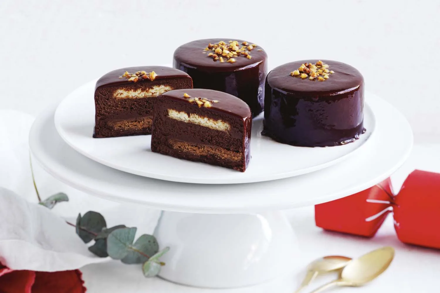 Coles Finest Chocolate & Hazelnut Mirror Glaze Mousse