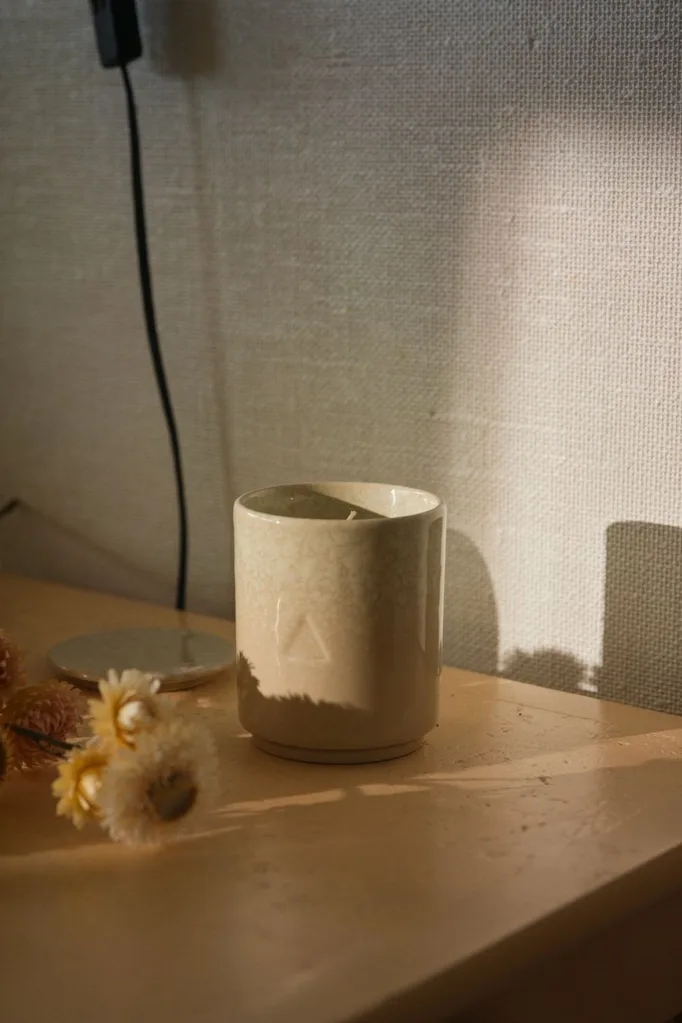 candle in sunlight