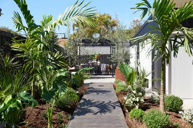 Johanna and Charlie give a backyard a resort-style makeover