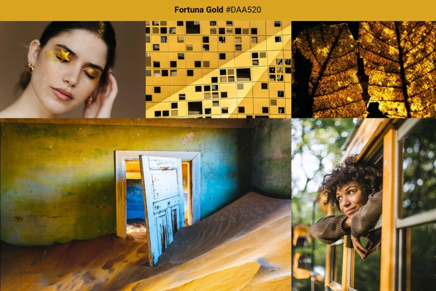 gold mood board