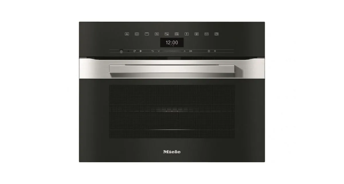 Miele H7440 BM Speed Oven in black and stainless steel