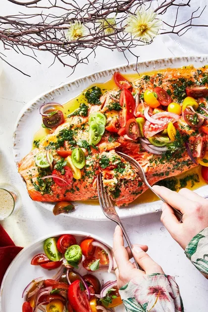 Baked ocean trout fillet recipe Recipe | Better Homes & Gardens Australia