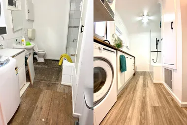 Reader reno: A combined bathroom and laundry makeover for $3,000