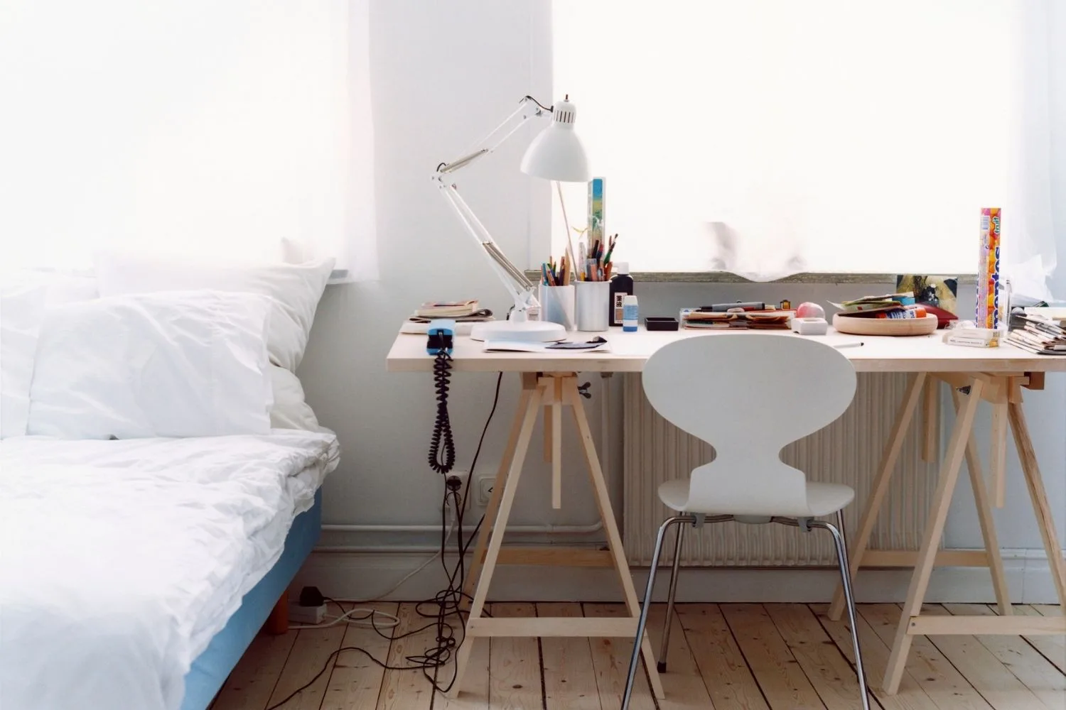 bedroom with desk