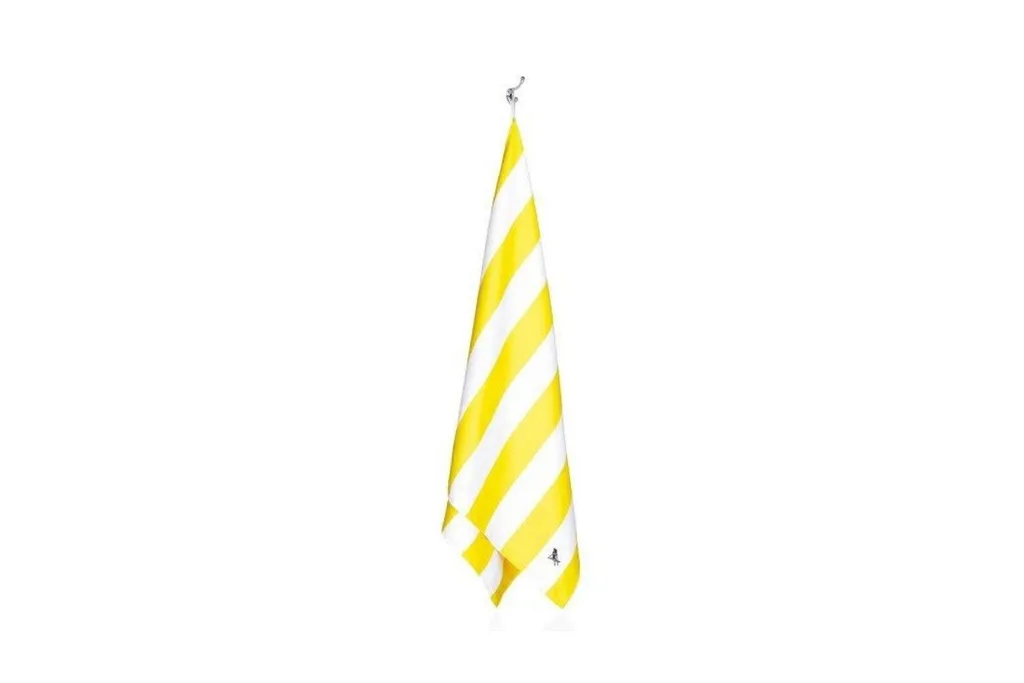 Striped yellow towel