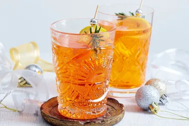 Champagne aperol punch