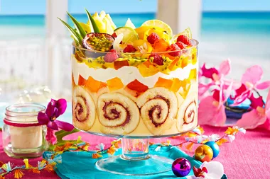 Pina colada trifle