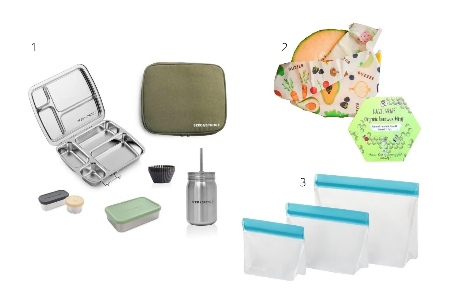 Zero waste school lunch accessories