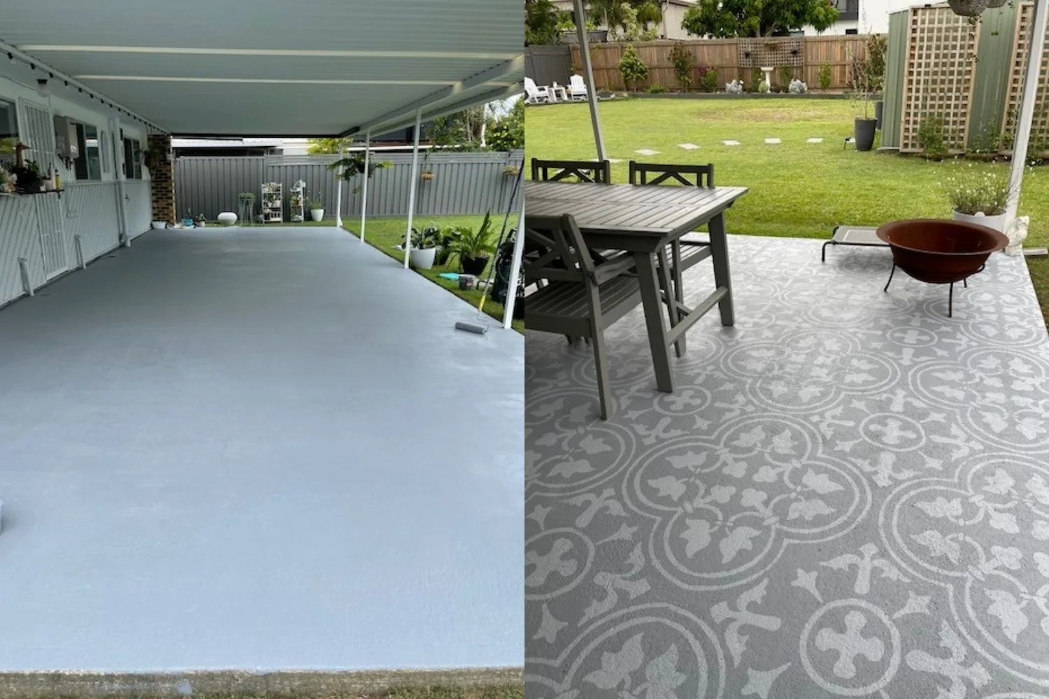 Reader reno: A stunning $350 patio makeover using stencils