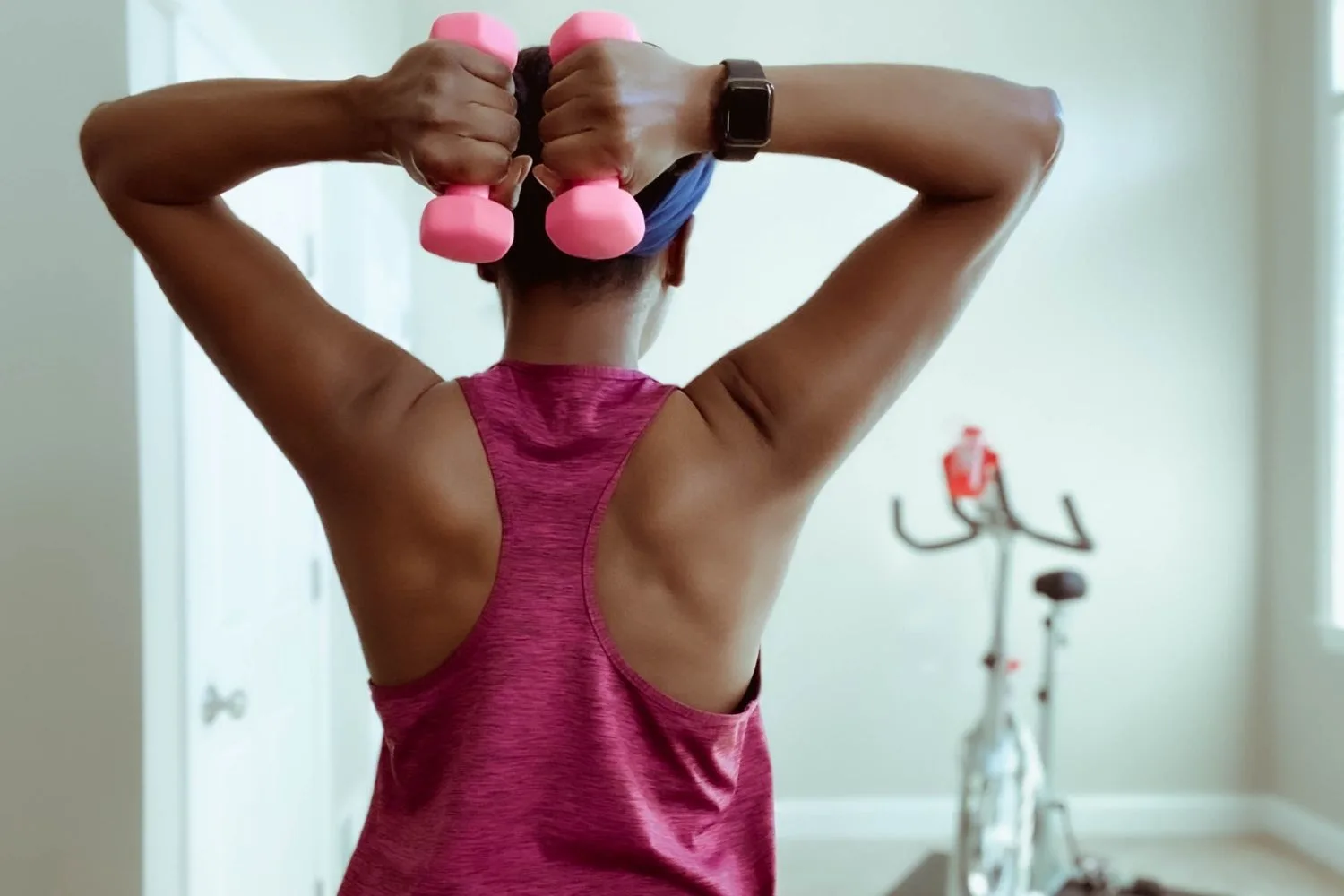 woman working out