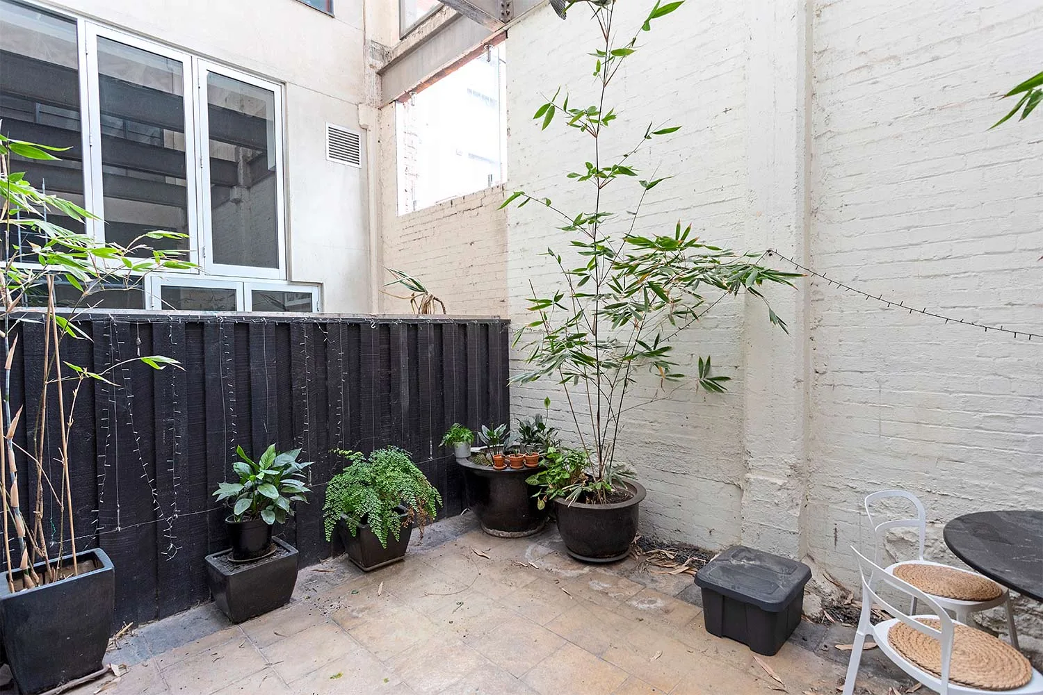 Courtyard makeover before