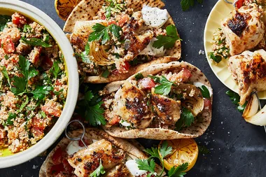 Lemon and cumin barbecue chicken