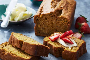 Pumpkin, ginger and chia seed loaf