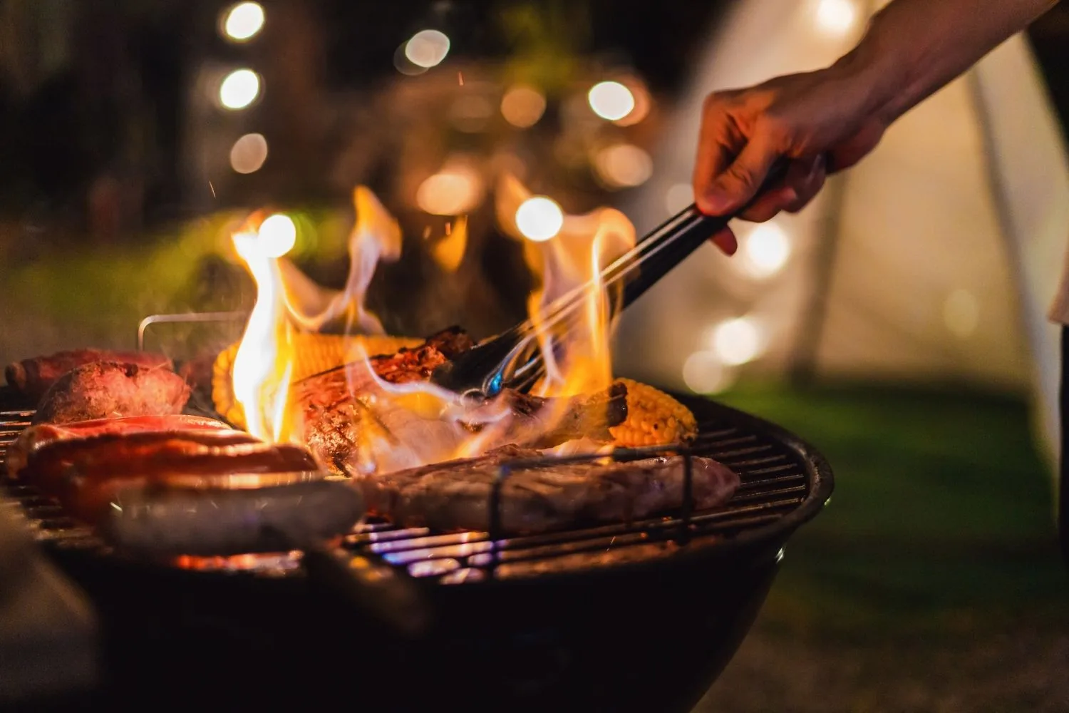 bbq at night
