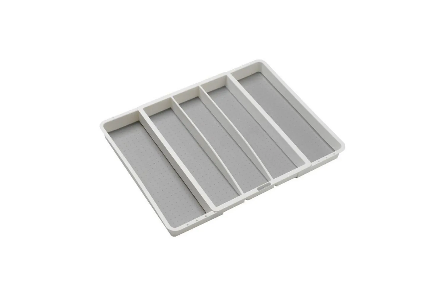 Grey kitchen cutlery drawer organiser