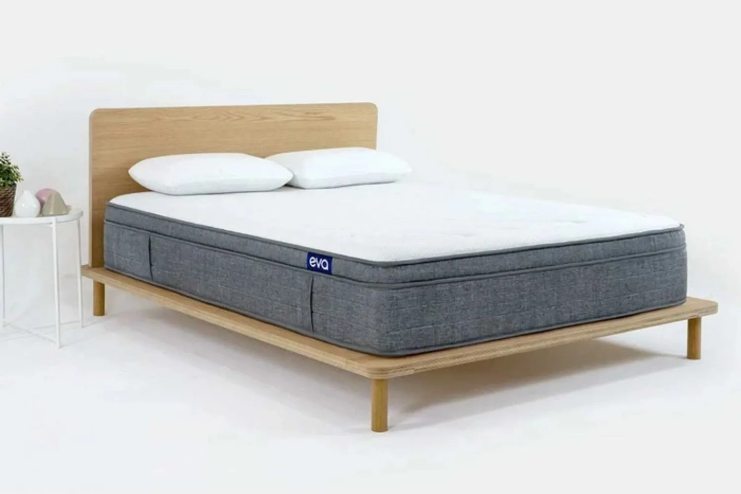 eva mattress on bed base