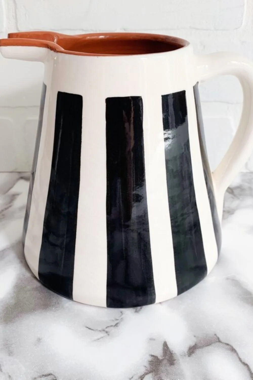 striped jug