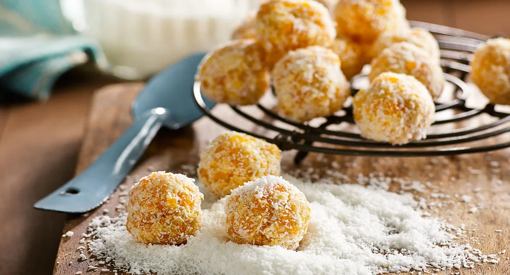Apricot-coconut balls - Better Homes & Gardens Australia