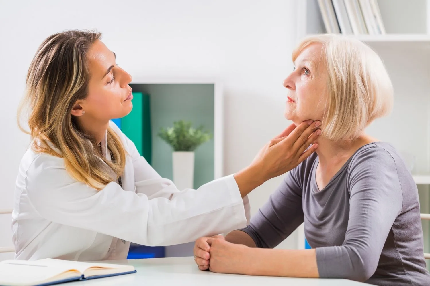 woman at doctor
