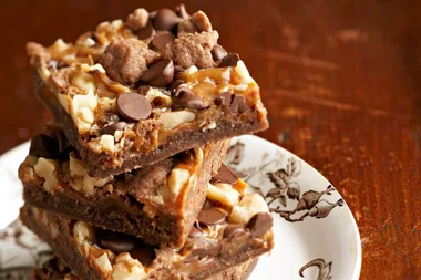 Chewy Chocolate Caramel Slice