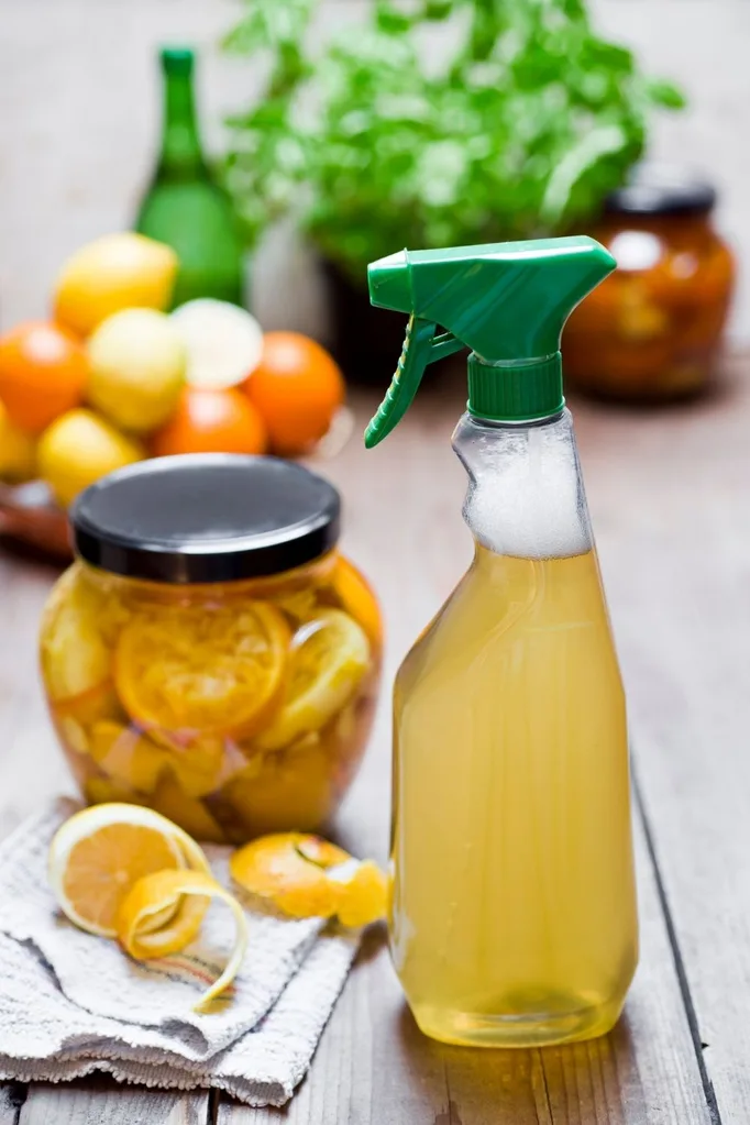 vinegar in spray bottle