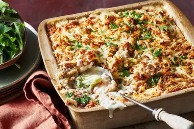 Fast Ed’s modern take on the classic ’70s oven-baked Chicken Divan