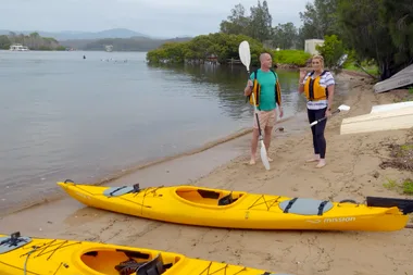 Johanna and Ed go kayaking