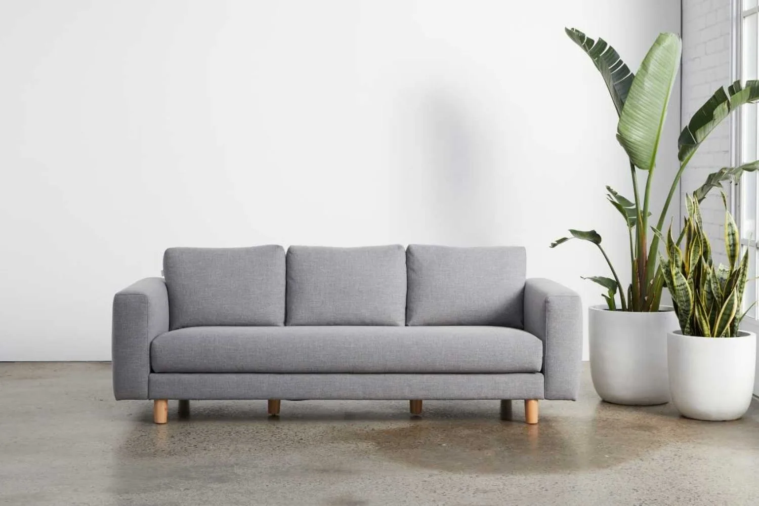 Koala 3-Seater Lounging sofa in grey.