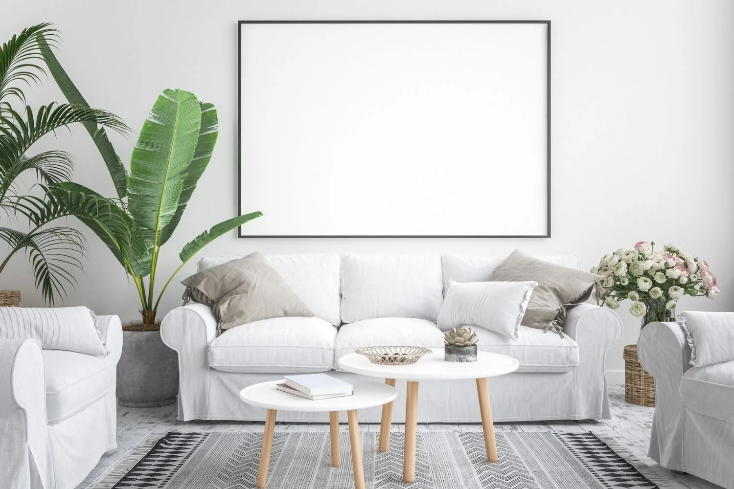 linen sofa