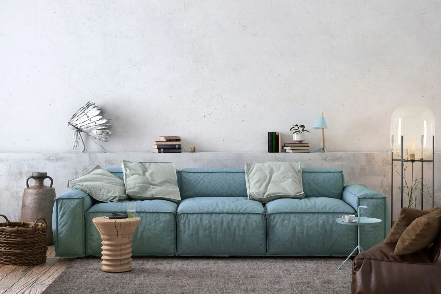 blue couch