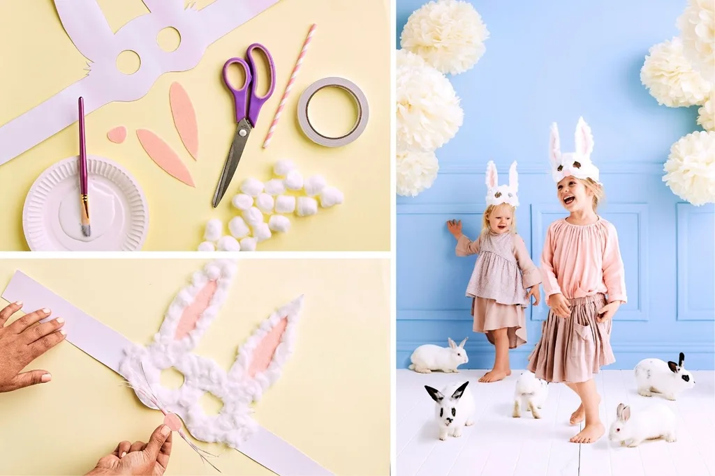 Easter bunny mask DIY