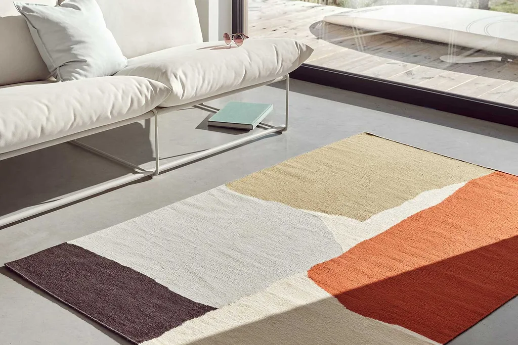 Colourful wool rug from IKEA