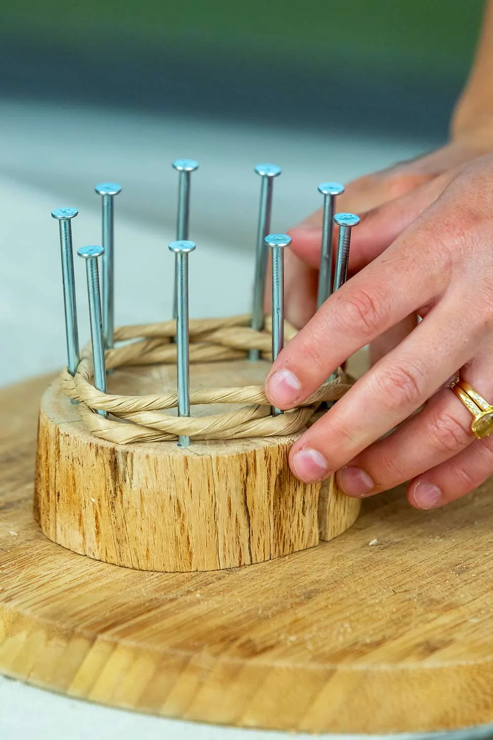 Step 4 how to weave basket