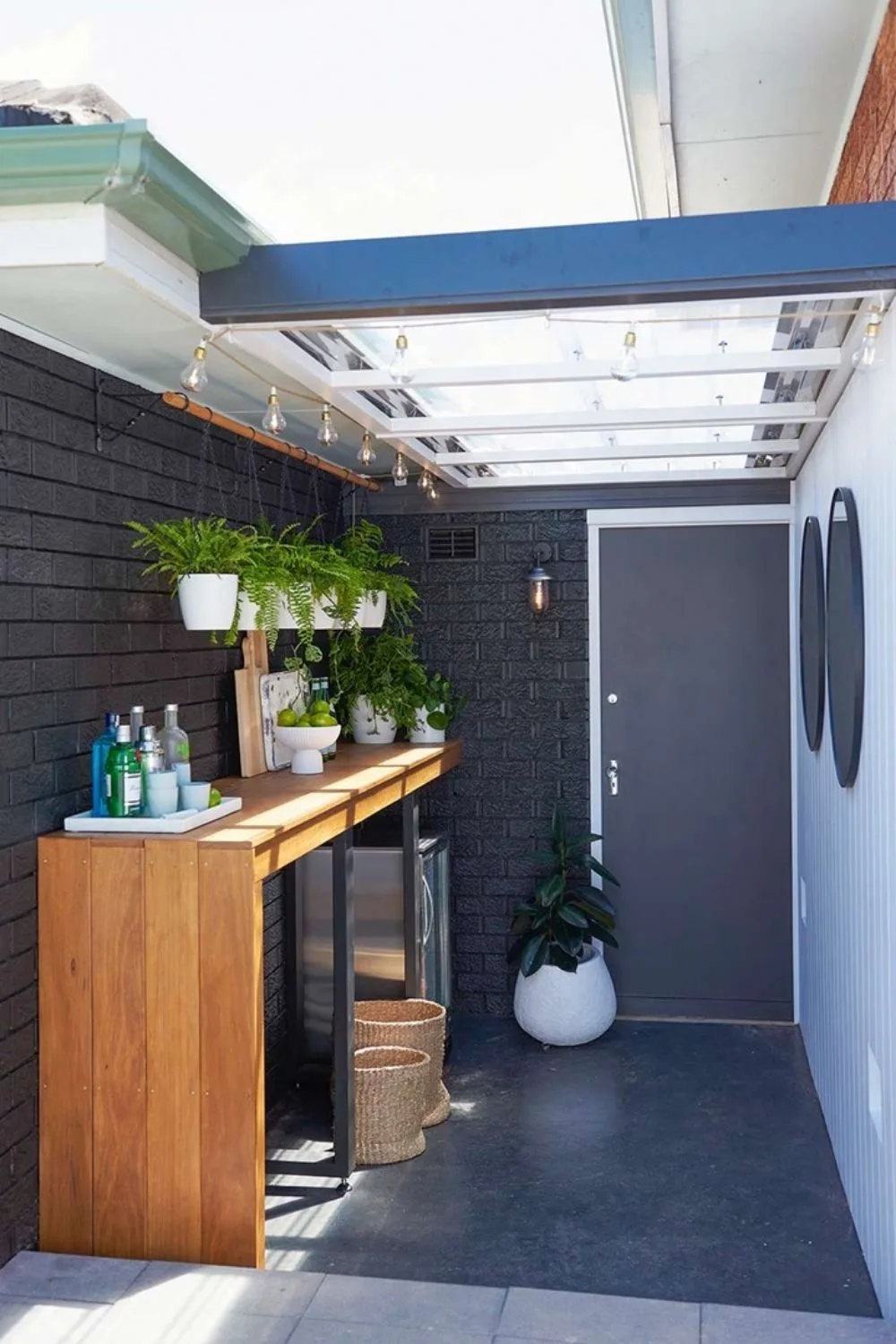 finished bar in little nook