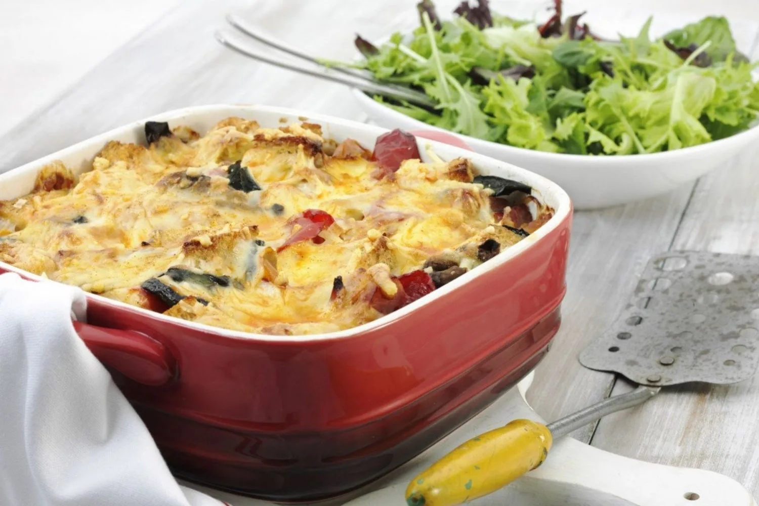 Savoury Ham and Chargrilled Vegetable Bake