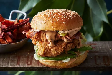 salmon burger
