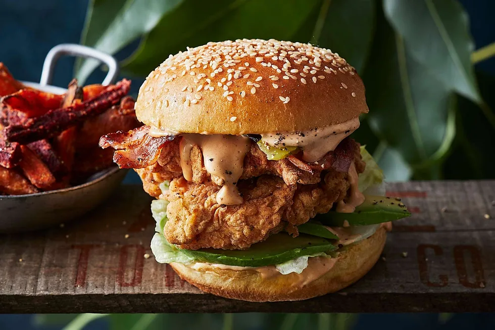 salmon burger