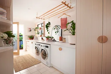 Joh and Adam give an old laundry a fresh makeover