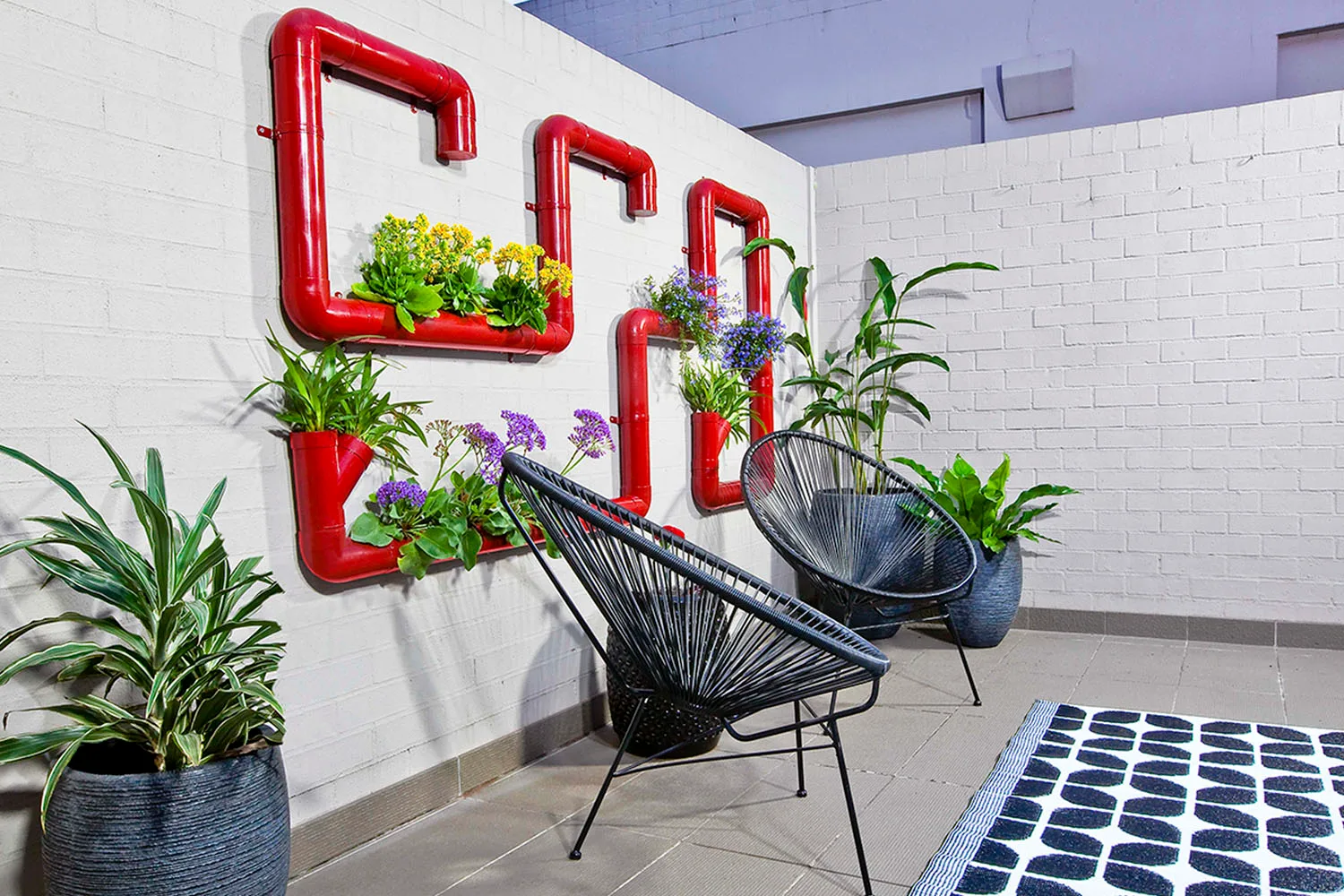 How to make a pipe garden