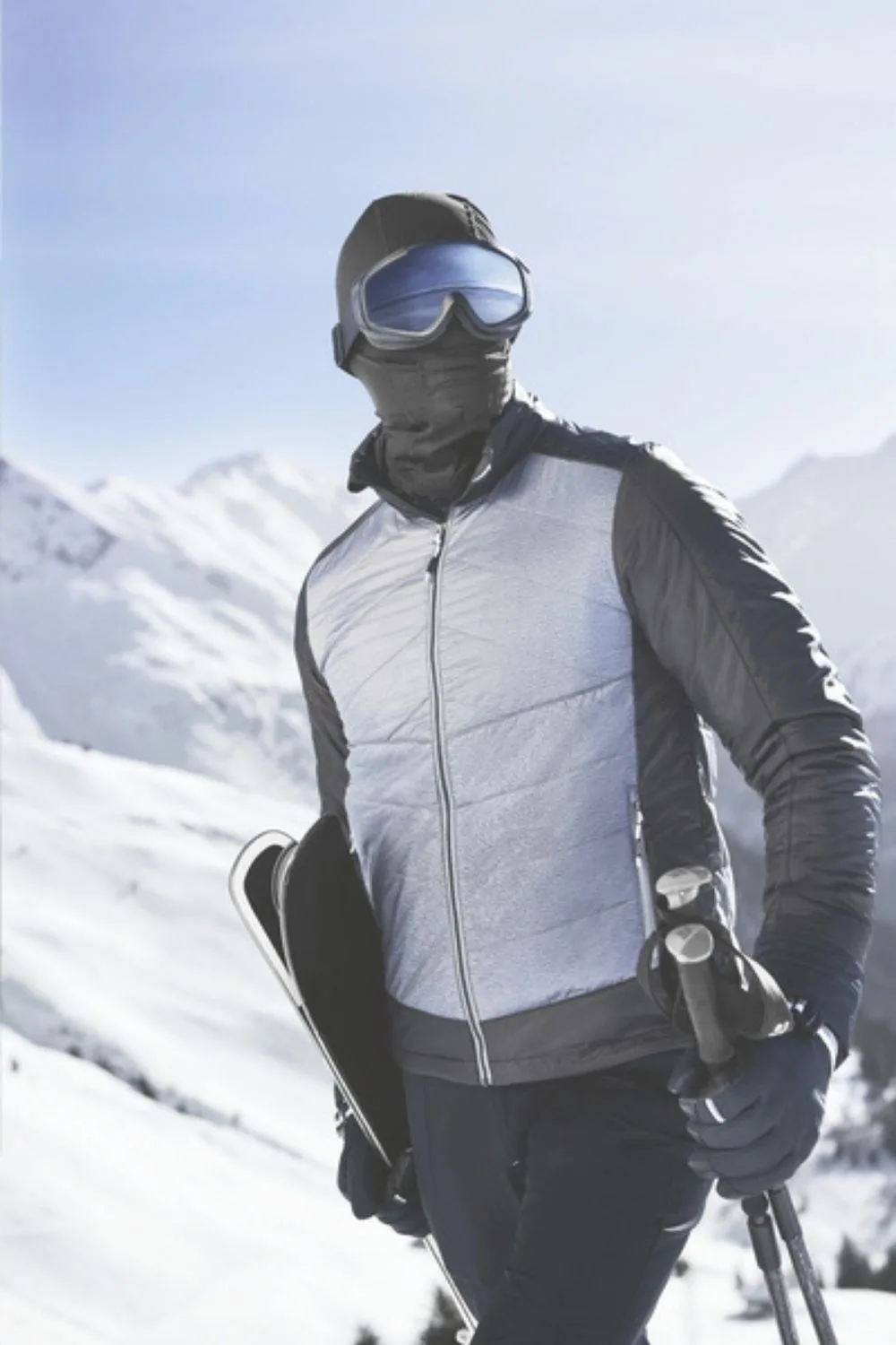 male in ski gear