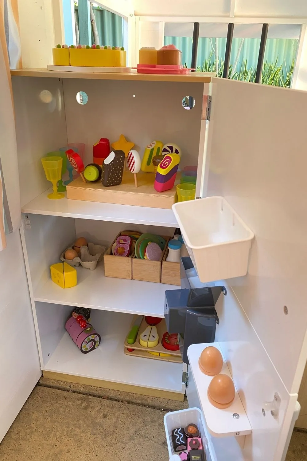 inside fridge