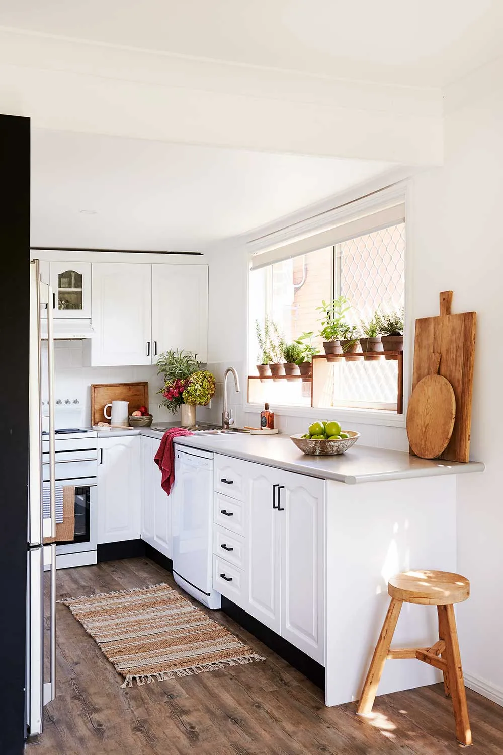 White kitchen budget renovation
