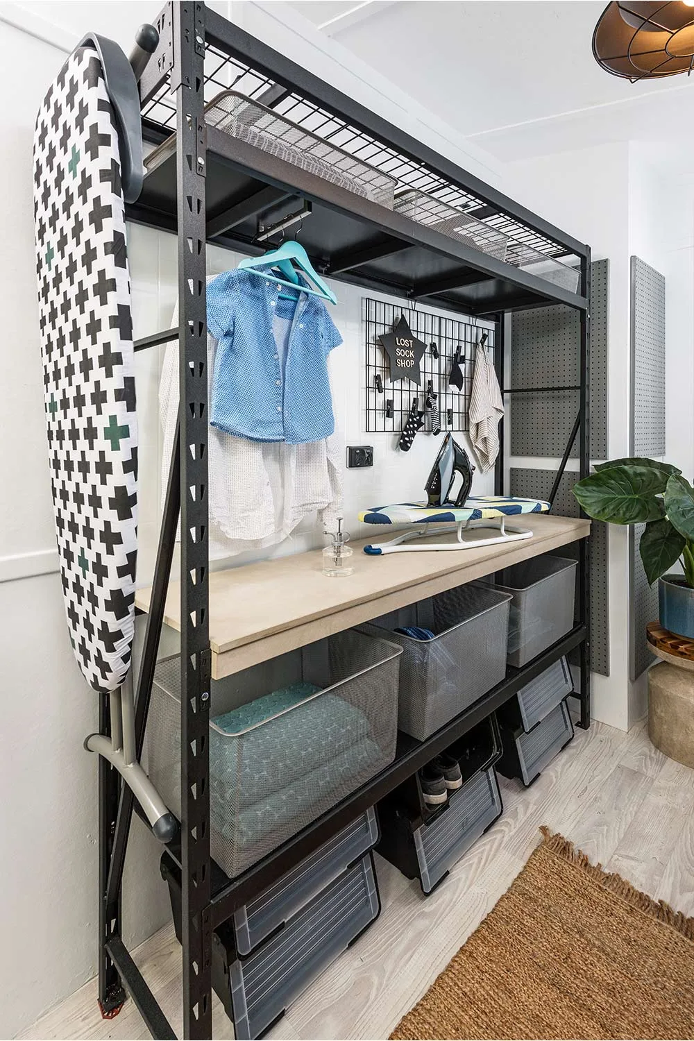 Organised laundry storage