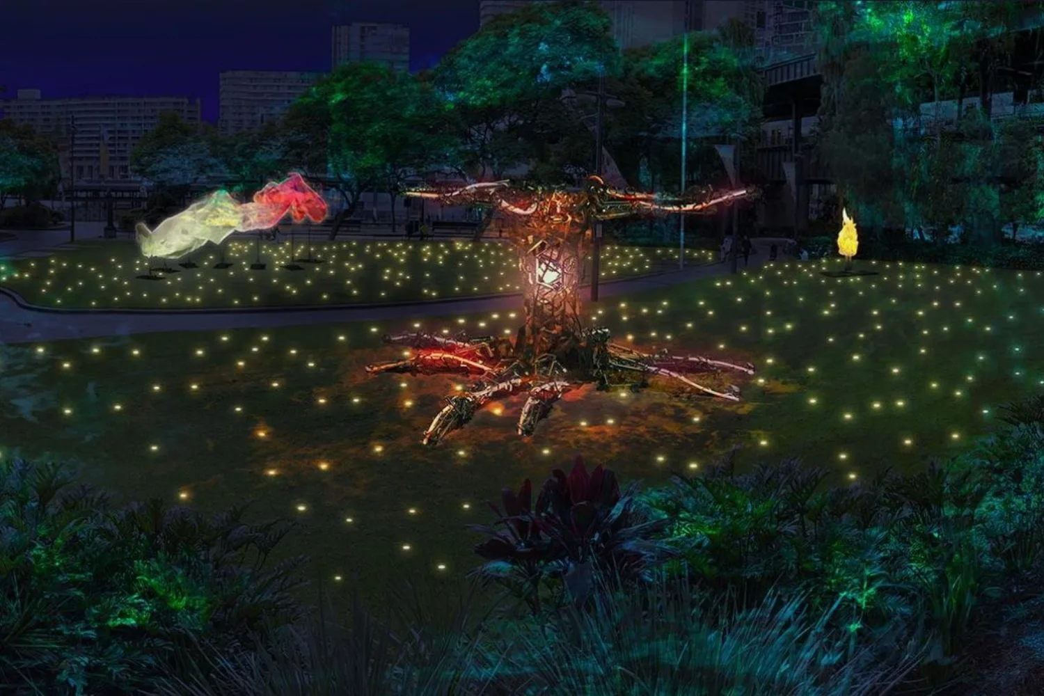 led tree