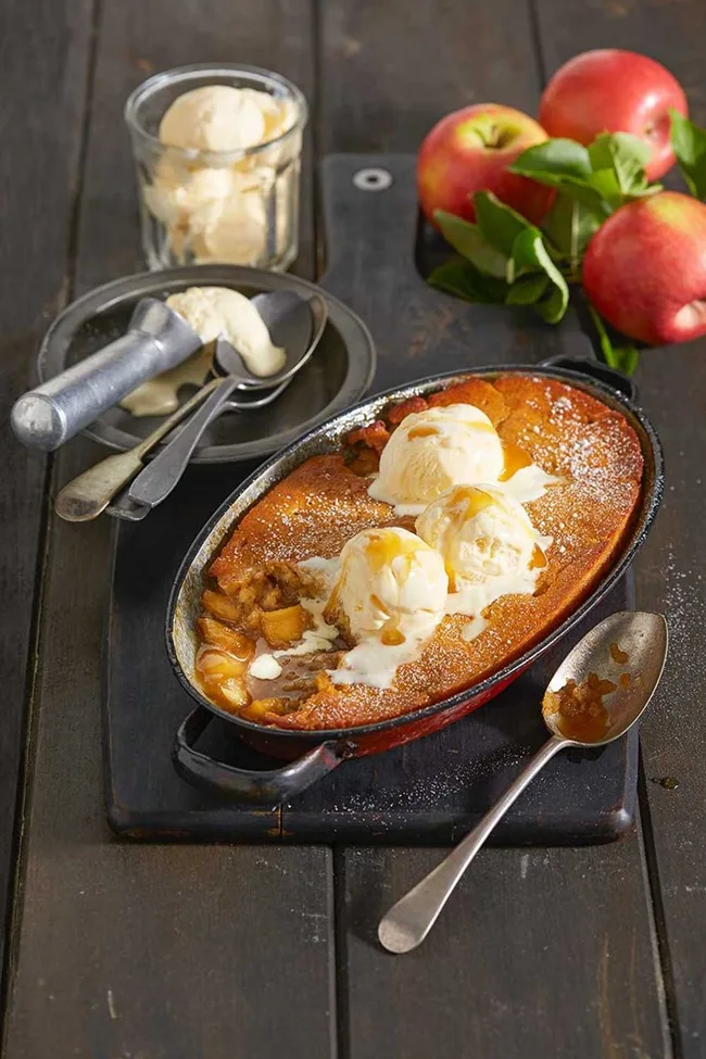 apple pie caramel pudding
