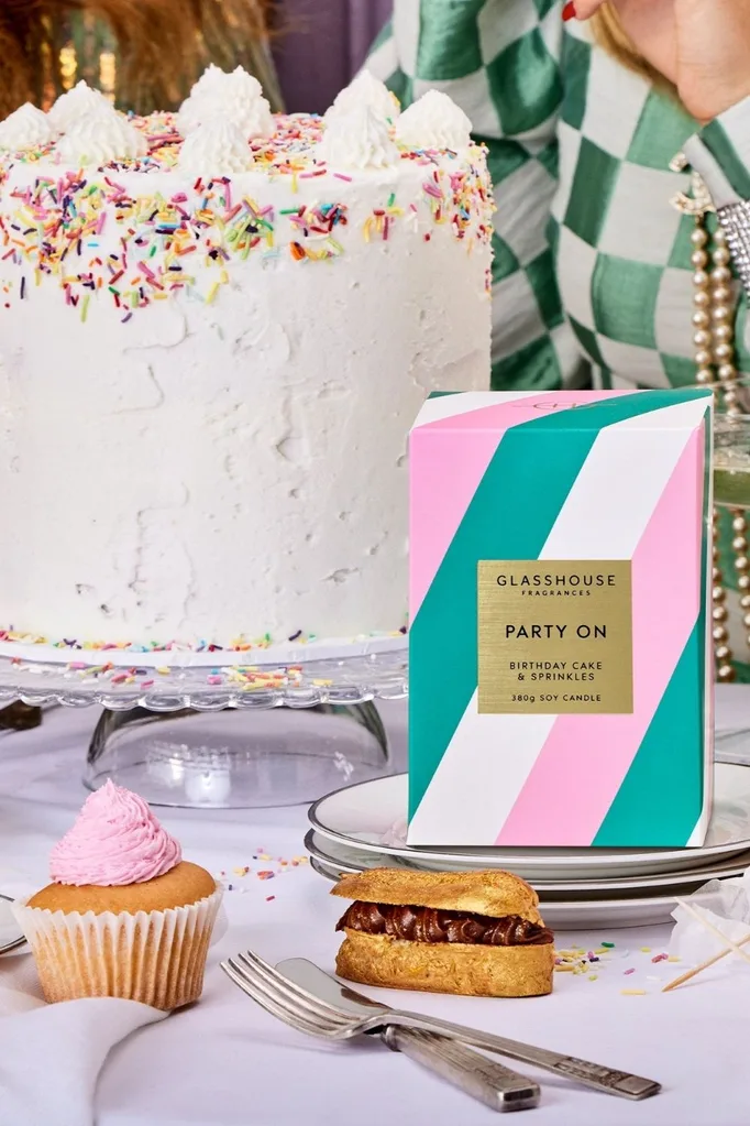 dessert candle and cake