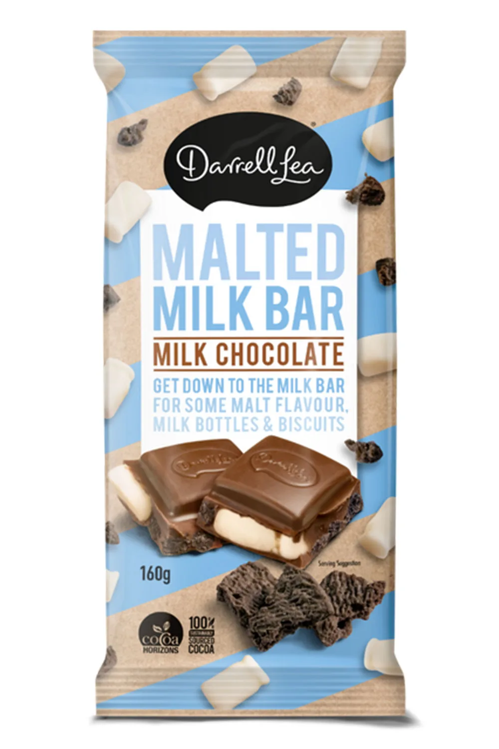 Malted Milk chocolate bar by Darrell Lea