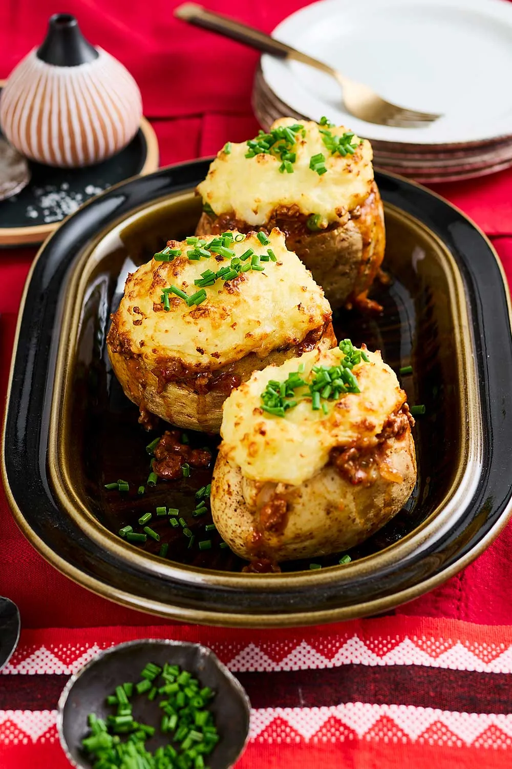 Cottage pie jacket potatoes